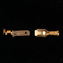 10 Kits 2 Pin 6.3mm Brass Crimp Terminal Cable Locking Male Female Connector