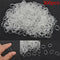 300PCS Transparent  Rubber Braiding Hair Band Hairope Elastic Ponytail Holde ME