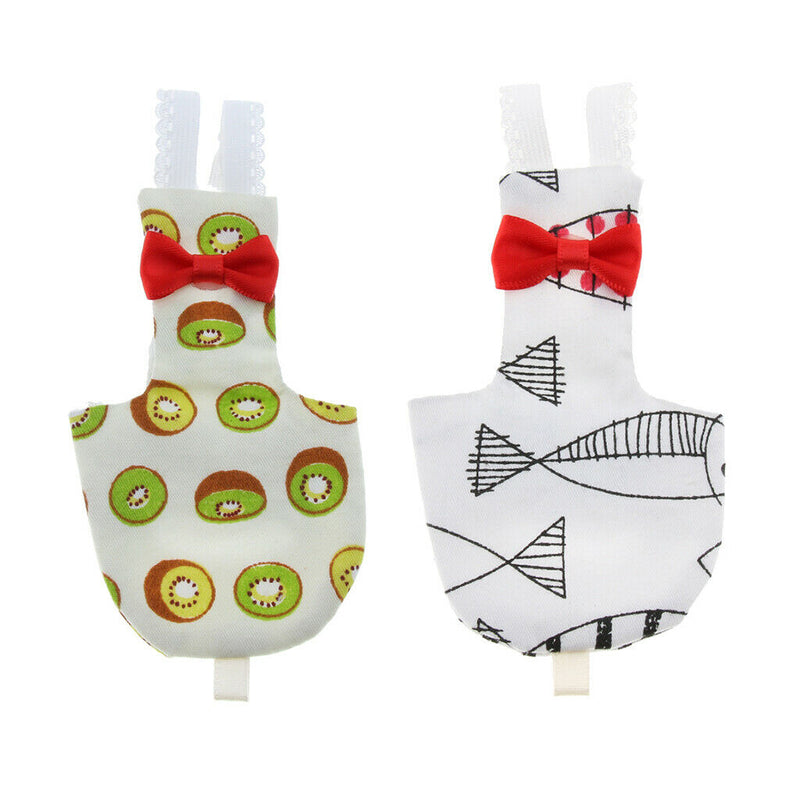 2 Pack Parrot Parakeet Nappies Pocket Breathable Parrot Cloth Diaper Bird Pee