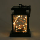 Solar Panel Copper Wire Lamp IP44 Hang Clip Light Outdoor Garden Decoration