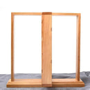Earrings & Jewelry Organizer Stand Holder Display Rotating Natural Wood for
