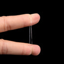 1000X Clear Rubber Hairband Rope Ponytail Holder Elastic Women Hair Band Tie JR