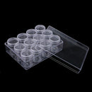 12 Slot Nail Art Tool Jewelry Beads Storage Bottle Box Makeup Organizer Case
