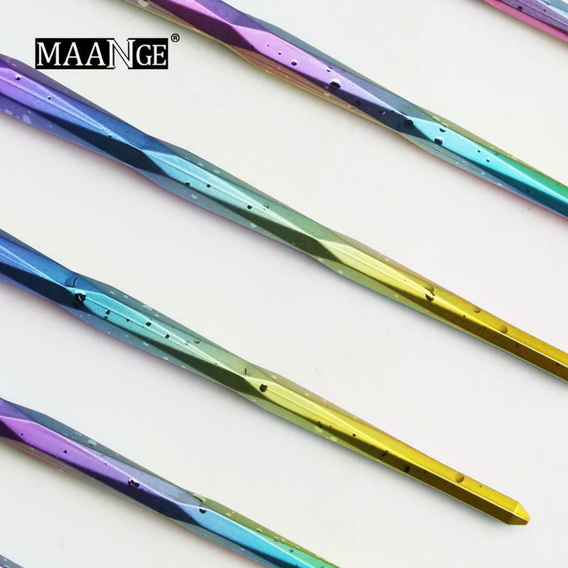 6pcs PVC Gradient Color Pro Powder Makeup Brushes Kit Eye Shadow Applicator A