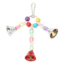 Parrot Bird Toys Metal Ring Bell Hanging Cage Toys For Parrot Squirrel Para V9E5