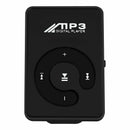 Mini Mirror Clip USB Digital Mp3 Music Player Support 8GB SD TF Card Black A6O5