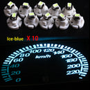 10XIce Blue T4.2 Neo Wedge 1-SMD LED Cluster Instrument Dash Climate Bulbs Light