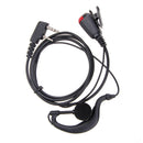 2Pin G-Shape Headset Earpiece Mic for Two Way Radio Security Walkie Talkie