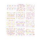5Sheets Cartoon Kids Safety Nail Stickers DIY Makeup Nail Art Christmas Giftã€NME