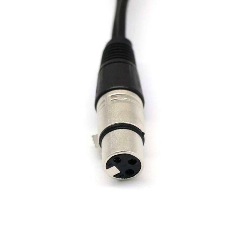 Female Connector XLR 3 Pin 6 "to 2 Male Plugs For Mic PA DJ Cable