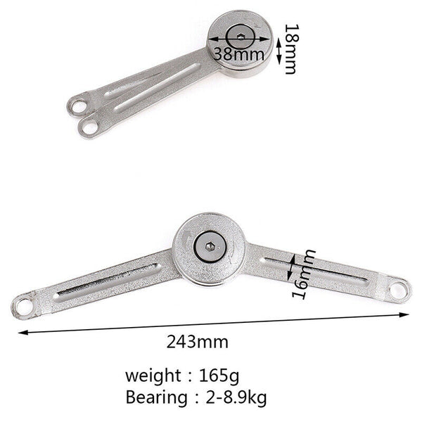 1 set Rotatable Replacement Door Cabinet Lid Support Hinge Stay FT