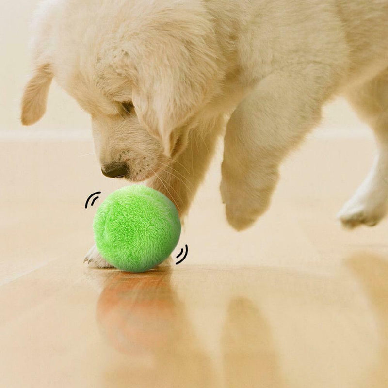Roller Ball Automatic Dog Cat Toys Robotic Microfiber Mop Ball Sweeper New