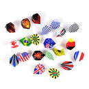 60pcs/lot dart flights in 20 kinds of patterns darts fin feather accessory JR