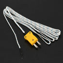 2PCS K Type 0-400C Temperature Sensor Thermocouple Probe 2 Meter 6.6Ft