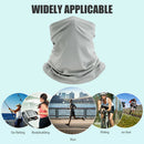 Cycling Pure Color Face Cover Riding Sunscreen Scarf Outdoor Bandana (Grey)