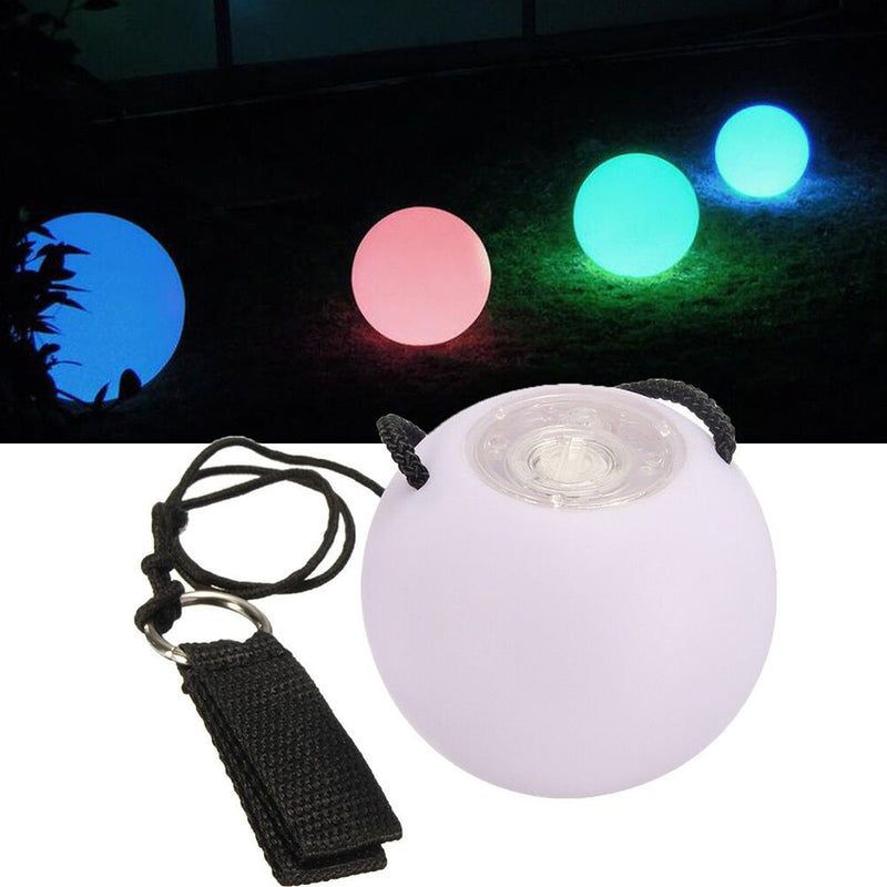 LED Multi-Coloured Glow POI Thrown Ball Light up For Belly Dance Hand Props LJ