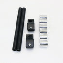 Adjustable NEW Black Clip-on Handlebar For Cafe Racer Fork Tube Universal