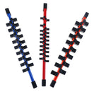 3PC Mountable Sliding Holder Rail Rack Tool Storage 1/4 3/8 1/2 Socket Organiz%!