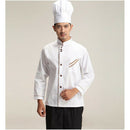 Chef Clothing Jacket Coat Restaurant Cook Uniform Long Sleeves M