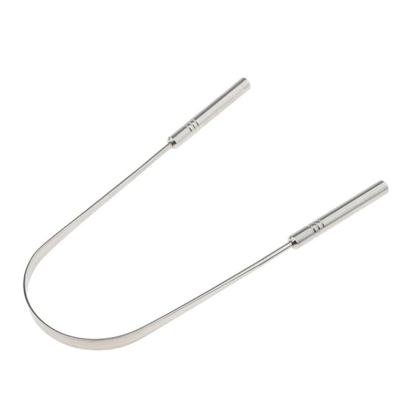 Household Tongue Cleaner Reusable w/ Carved Handle for Adults Kids Home Use