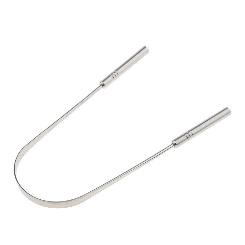 Household Tongue Cleaner Reusable w/ Carved Handle for Adults Kids Home Use