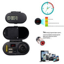 12/24V Motorcycle Cigarette Lighter Socket +Dual USB Charger Power-Port +Switch-