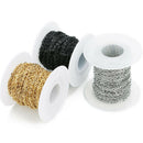 10 Yard DIY Steel Cable Open Link Jewelry Making Chain Accessories  1.5mm