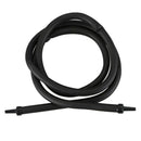10mm Diameter Rubber Tube Aquarium Air Curtain Bubble Diffuser Black 120cm