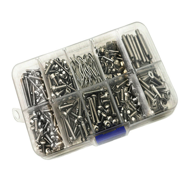 Stainless Steel Screw Hardware Box Kit for Axial SCX10 II RC Crawler Accessories