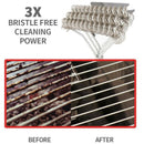 Portable BBQ Grill Brush Solid Barbecue Grilling Scraper Gas Outdoor Camping