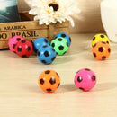 10 Pcs Bouncing Football Ball Rubber Elastic Jumping Soccer Kid Outdoor Toys M&O