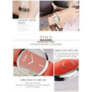 Dom Luxury Fashion Casual Crystal Unique Hollow Quartz Watch Leather Sports