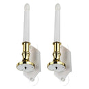 Solar Powered LED Candle Lights with 2 Suction Cups for Christmas Holiday Window
