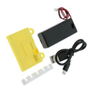 For Micro Bit Kit Silicone Protective Case with Power Supply / Cable Set, Yellow