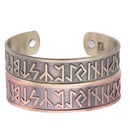 2pcs Viking Runes Wide Elastic Cuff Bangle Bracelet Wristband Jewelry