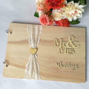 Guest Book Wooden Tree Personalised Guest Book Wood Wedding Decoration XKM