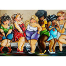 5D DIY Full Round Drill Diamond Painting Cartoon Ladies Cross Stitch Craft