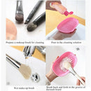 Green Brush Cleaner Cosmetic Make Up Washing Brush Gel Cleaning Mat Foundat