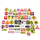 50Pcs warning stickers for security space safety warnings luggage stickeME