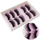 5Pairs False Eyelashes Natural Black Eye Lashes Extension Pro Makeup Long Curl