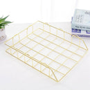 Nordic Metal Stackable Storage Basket Office Desktop A4 Paper Finishing Bas