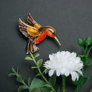 Retro Diamond-bordered Delicate Brooch Alloy Flyer 40*38mm