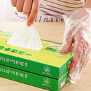 200PCS Plastic Clear Disposable Gloves Garden Restaurant Home Food Baking Tools