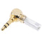 3.5mm L-type stereo right angle male plug audio earphone soldering connec 3C