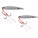 2Pcs Life-like Fishing Lure Lead Fish Reflective Metal Hard Baits Casting Lure