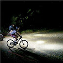 Bicycle Headlight LED Rechargeable Bike Light w/ Horn Deluxe Edition Blue USB