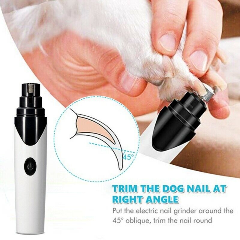 Rechargeable Nail Grinder USB Charging Pet Nail Clipper Electric Nail Trimm