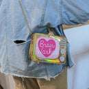 Creative Funny Personality Tv Messenger Bag Girl Cute Cute Three-Dimensiona