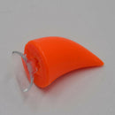 Fashion Punk Style Motorcycle Devil's Horn Decoration For Helmet Orange