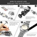 153pcs Carrying Case Professional Link Pin Watch Repair Kit Tools Spring Bar